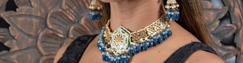 Blue Indian Jewellery