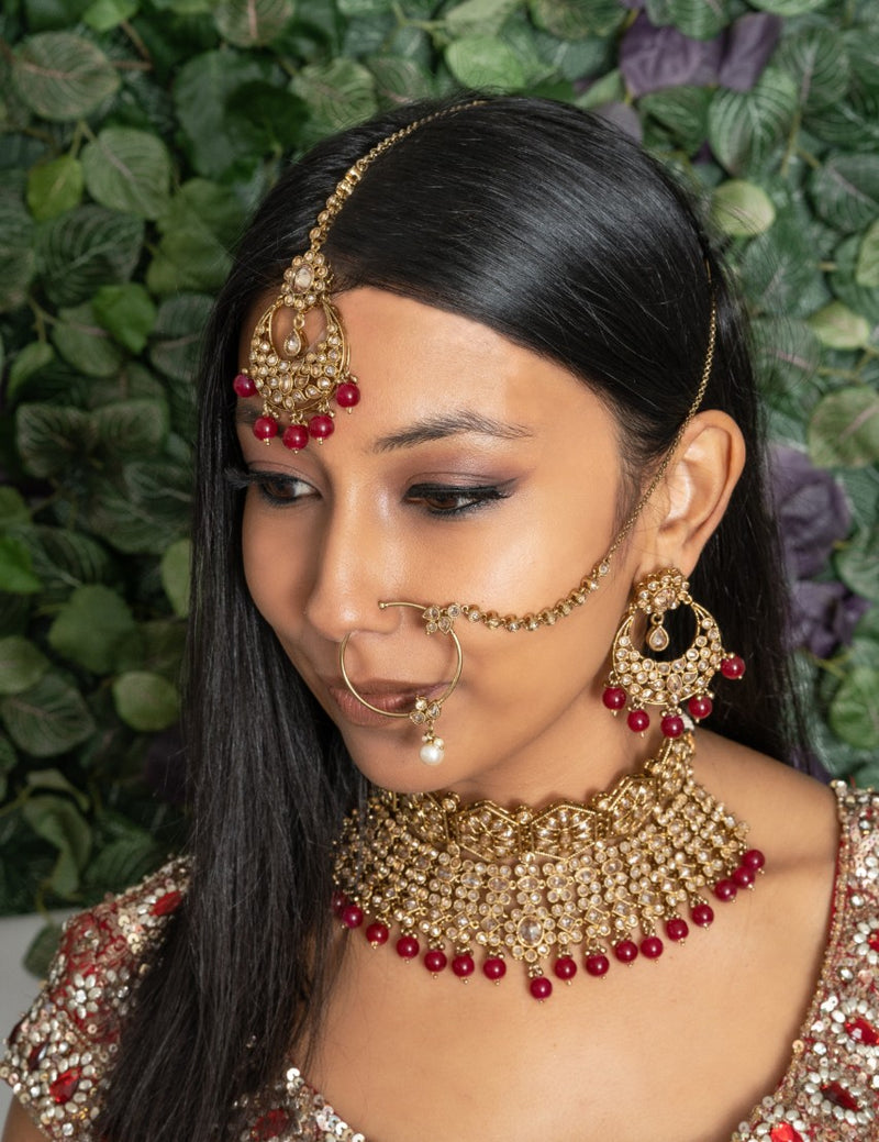 Simple Pearl Naat or Indian Nose Ring