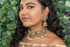 || PARI || Choker Necklace with Earrings & Tikka and White Pearls