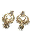 Grey Earrings with Small Jhumkis