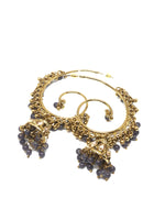 Grape Gold Plated Indian Hoops