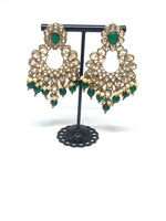 || KHUSHI || Necklace with Earrings & Tikka and Green Beads