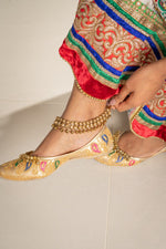 Gold Indian Anklets (Payal) with Bells