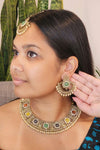 || PIYE || Rainbow Necklace & Earrings Set with Tikka